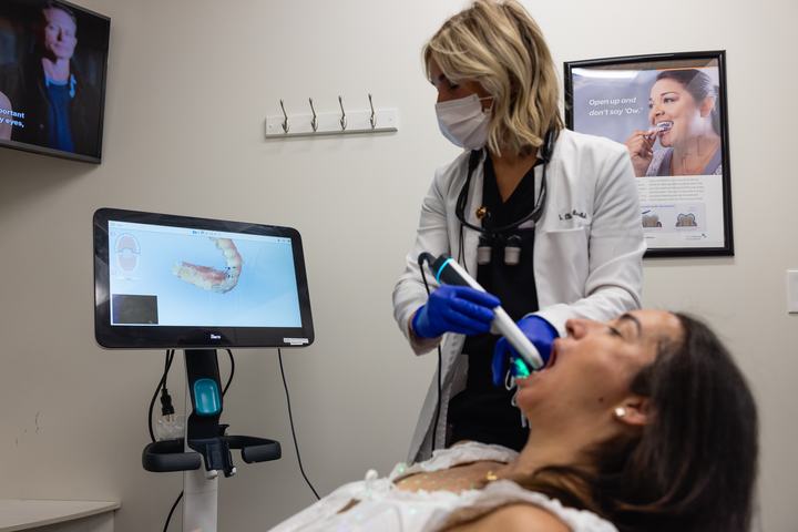 Digital iTero scan of a patient's teeth