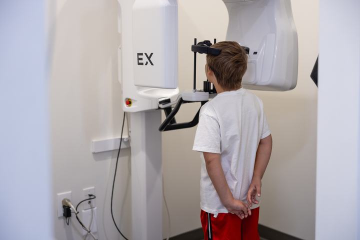 Patient getting a 3D X-ray scan