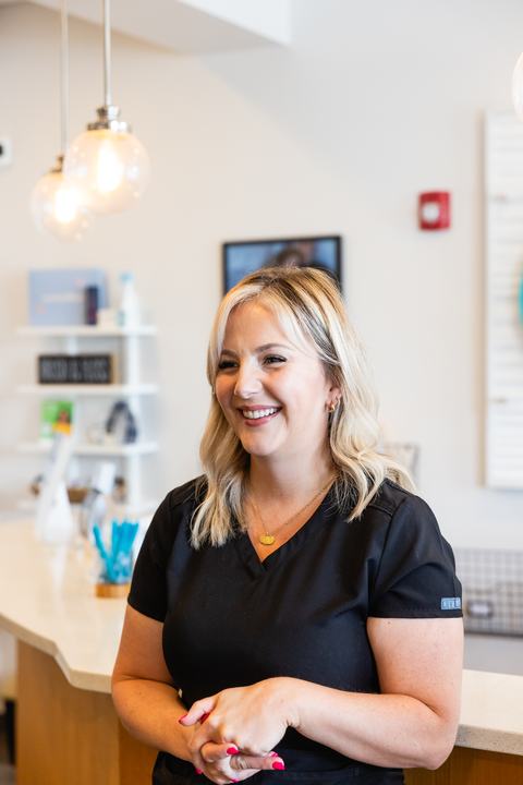 Smiling team member