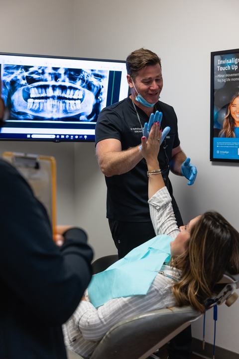 Doctor visiting with a patient